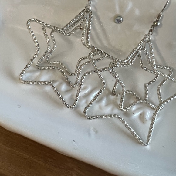 Earrings. New Years celebration earrings or any formal event. Festive - Picture 2 of 2